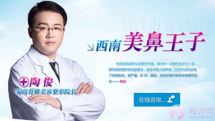 成都蜀尚蓉雅陶俊隆鼻多少钱?有没有案例图?